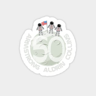 Moon 50 Sticker